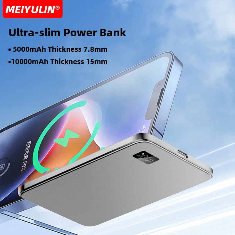 Thin Magnetic Power Bank 10000mAh